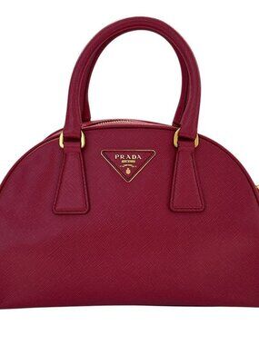 Prada Bag Ladies Brand Handbag Shoulder 2way Leather Pink Stylish